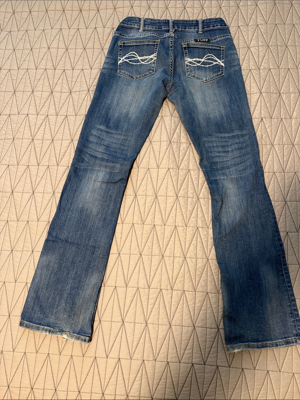 Cowgirl Tuff Men's Bootcut Jeans in Blue